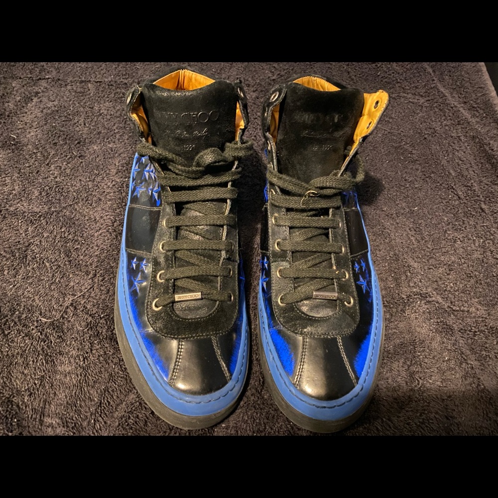 Jimmy Choo Belgravia Men 3D Star High-Top Sneaker